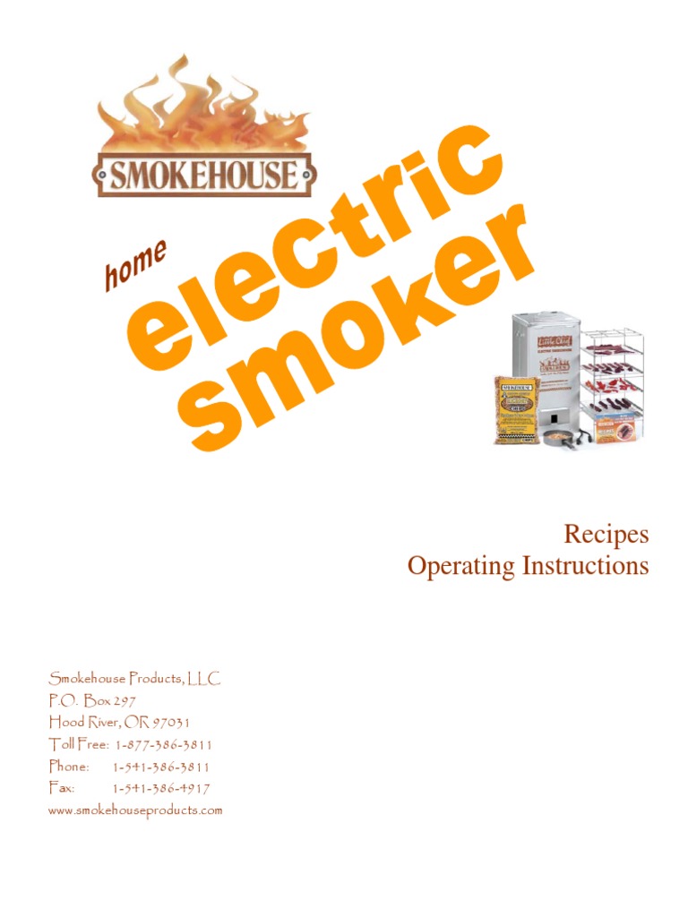 Little Chief Smoker, PDF, Smoking (Cooking)