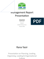 Management Report Presentation