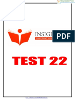 Insights Test 22 Questions Only