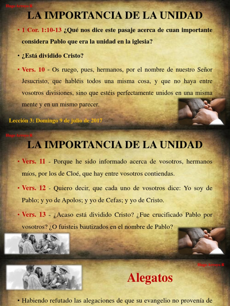 La Unidad en la Iglesia según Pablo | PDF | Pablo el apóstol | Cristo ...