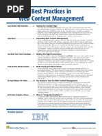 Web Content Management (November December 2009)