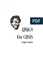 Sergio Cordero - Crítica en Crisis