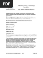 Proposal Writing Tips