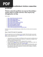 10 Steps To Troubleshoot Wireless Connection Problems