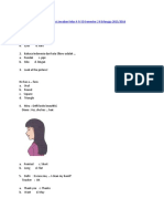 Soal UAS Bahasa Inggris Buat Yang Selalu Spesial