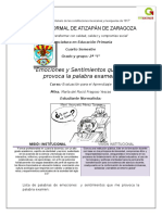 Palabras Asociadas Con La Palabra "Examen" y Reflexión Sobre Los Significados y Emociones Asociadas