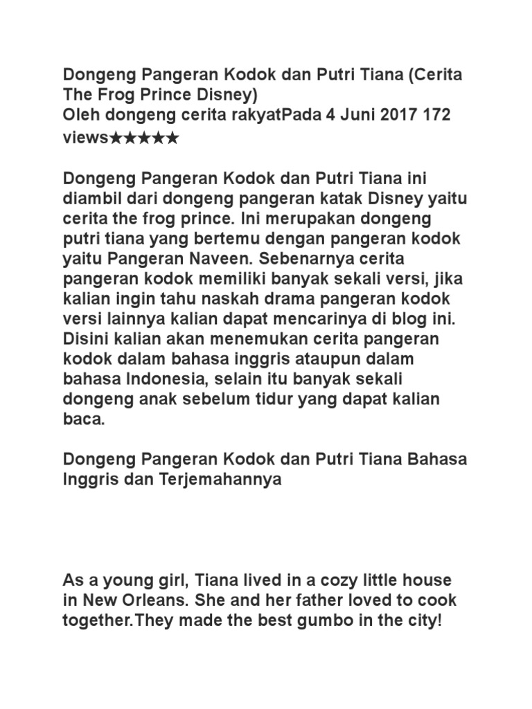 Cerita Dongeng Kodok