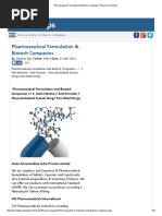 Pharmaceutical Formulation & Biotech Companies - Pharma Companies