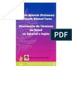 Diccionario de términos de salud en español e inglés
