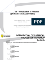 Workshop 09 - Introduction to Process Optimization in GAMS Part 2 (1)