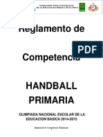 Reglamento Handball