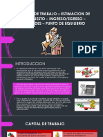 Capital de Trabajo - Estimacion de Presupuesto