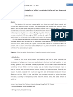 Extraction and characterization of gelatin from chicken feet by acid and ultrasound assisted extraction