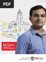 M.Tech.: Quality Management