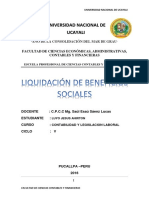 Liquidacion de Beneficios Sociales 