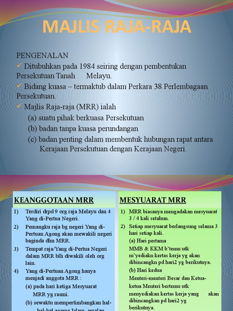 Majlis Raja Raja Translate In English Meganinfo
