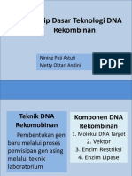 Prinsip Dasar Teknologi DNA Rekombinan