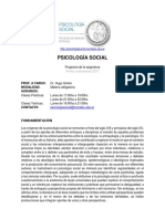 SIMKIN. Programa Psicología Social Cod. 266. Carrera de Sociología, Facultad de CIencias Sociales, UBA. 1C2017