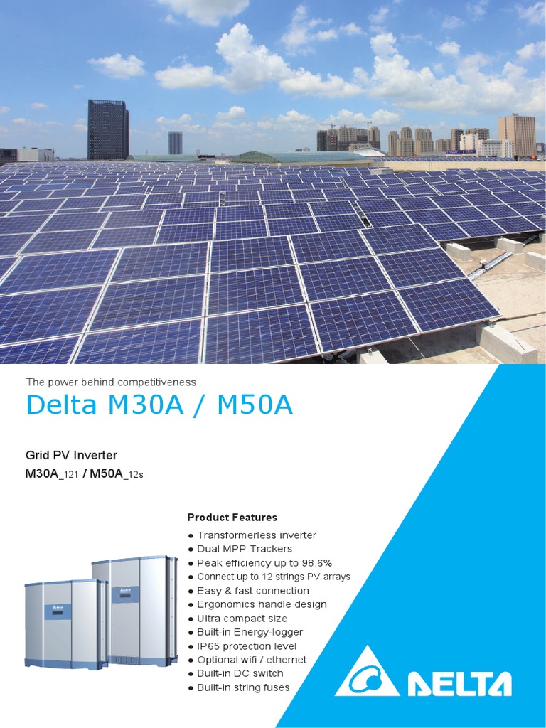 Delta M30A / M50A | PDF | Power Inverter | Photovoltaic System