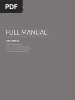 Full Manual: UBD-M8500