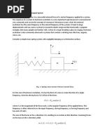 Response of An Undamped System