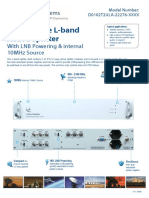 2-Way Triple L-Band Active Splitter: With LNB Powering & Internal 10Mhz Source