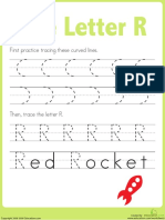 Practice Tracing r Prek