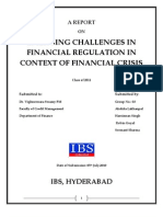 Emerging Challenges in Financial Regulation in Context of Financial Crisis