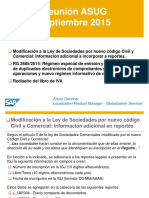 Presentación ASUGReunion 20150923 SAP