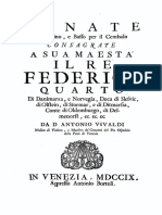 Vivaldi - 12 Sonate Violino - Op. 2 - 1st Edition 1709 - 12 Violin Sonatas