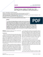 Quantitative Research in Modern Forensic Analysis of Death Cause New Classification of Death Cause Degree of Contribution 2157 7145.1000221