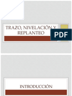 Trazo, Nivelacion y Replanteo