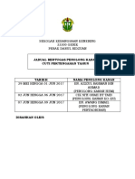 Jadual Bertugas PK Cuti