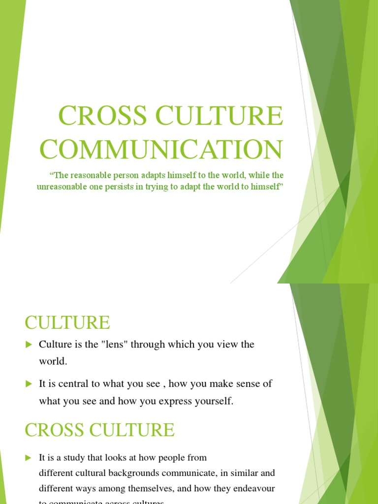Cross-Cultural Communication Insights | PDF | Cross Cultural ...