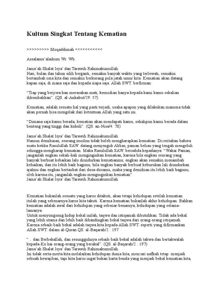 Contoh Kultum Singkat Tentang Menuntut Ilmu Mosaicone