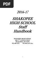 Shakopee High School Staff Handbook