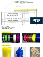 Filamento Shenzhen Rebirth 3D Technology Co.,Ltd