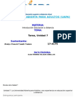 Universidad Abierta para Adultos (UAPA): Una experiencia en educación superior a distancia