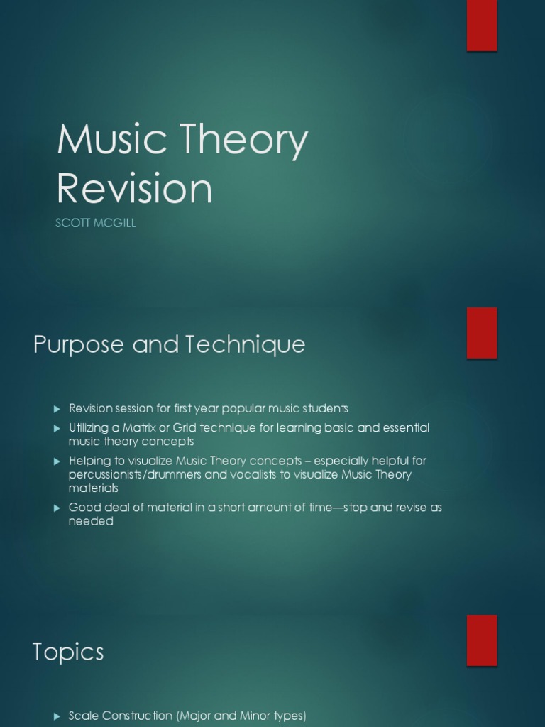 Music Theory Revision | PDF | Mode (Music) | Chord (Music)