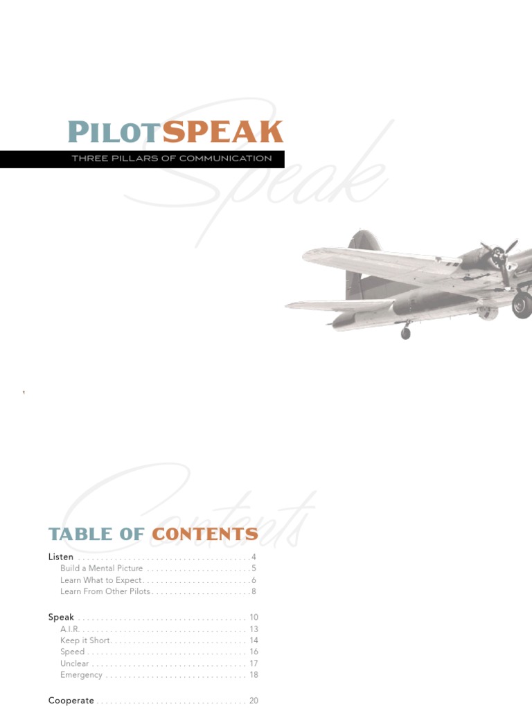 Pilot Guide Three Pillars of Pilot Communication Visual Flight
