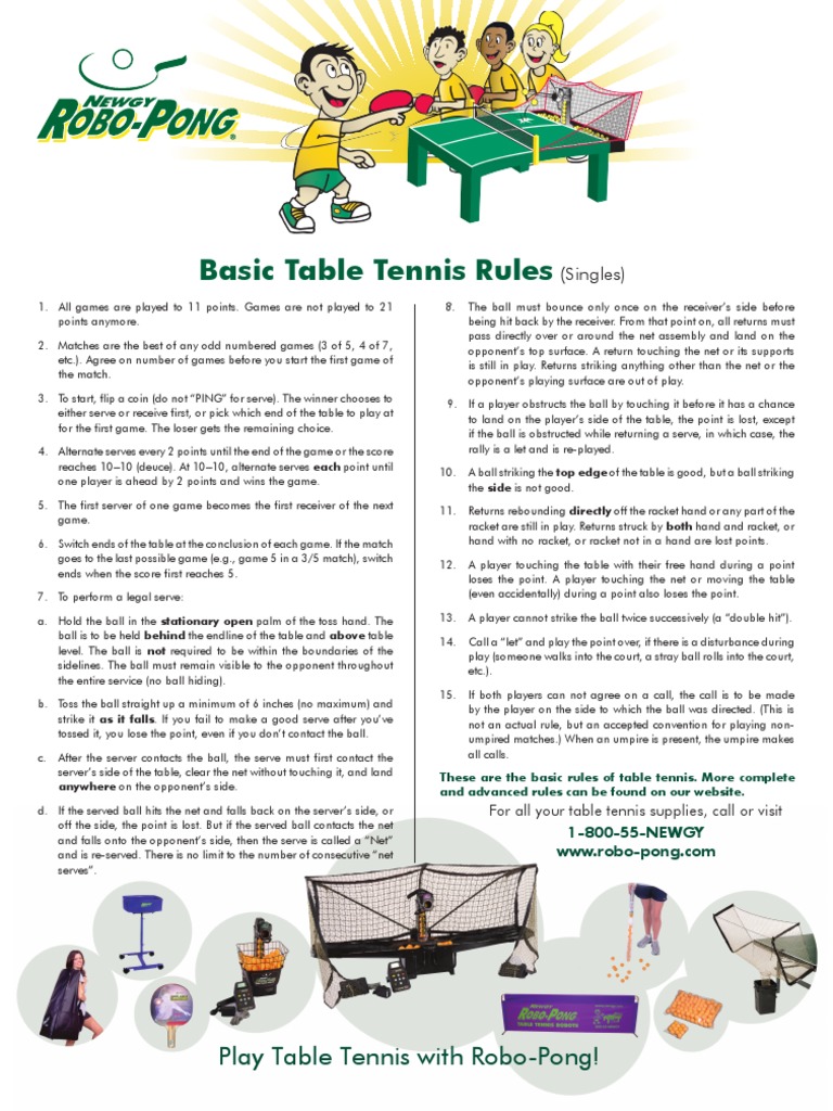 Table Tennis Rules.pdf Table Tennis Gaming