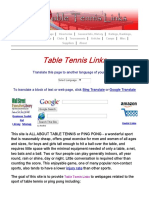 Table Tennis Links