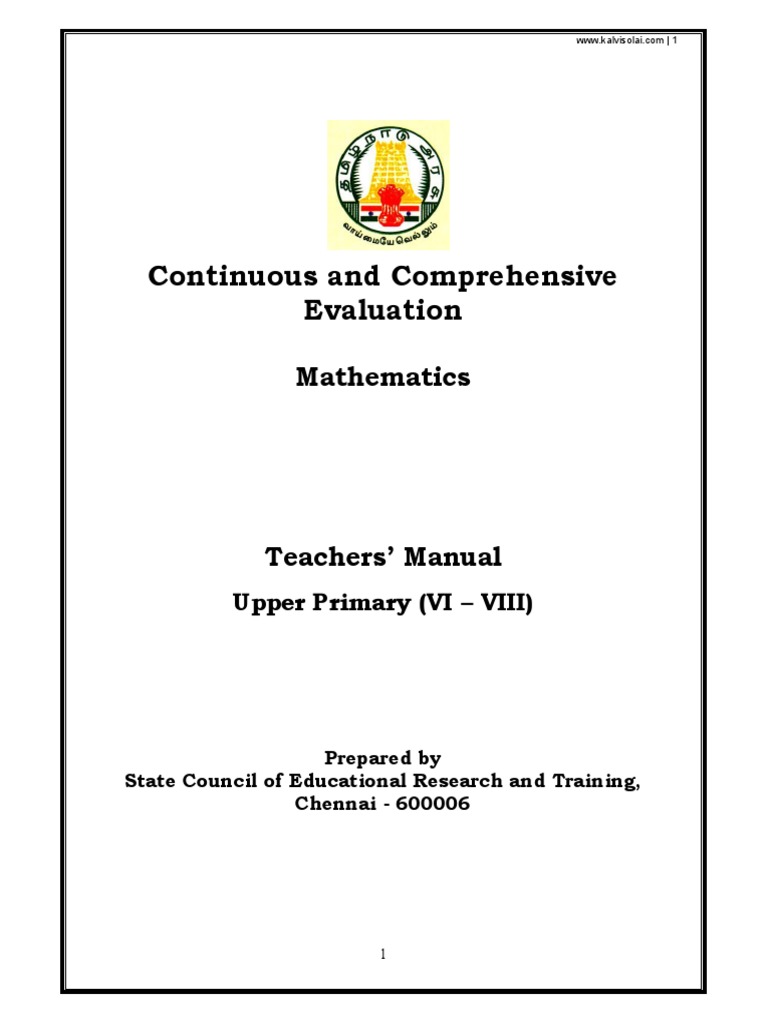 Cce Upper Primary Maths English Medium PDF | PDF | Fraction ...