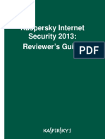 Kaspersky Internet Security 2013: Reviewer's Guide