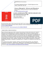 Cultura y Educación: Culture and Education