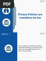 Privacy Policies Are Mandatory by Law
