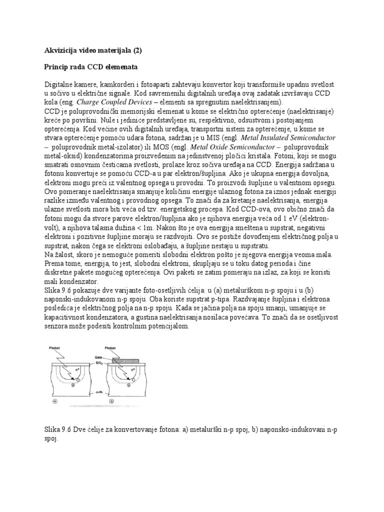 CCD Princip Rada Cet PDF | PDF