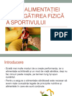 Curs I - Rolul Alimentației În Pregătirea Fizică a Sportivului - Proteine Si Glucide