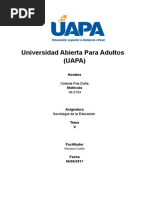 Sociologia Tema V