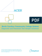 NC DAP Sample Questions